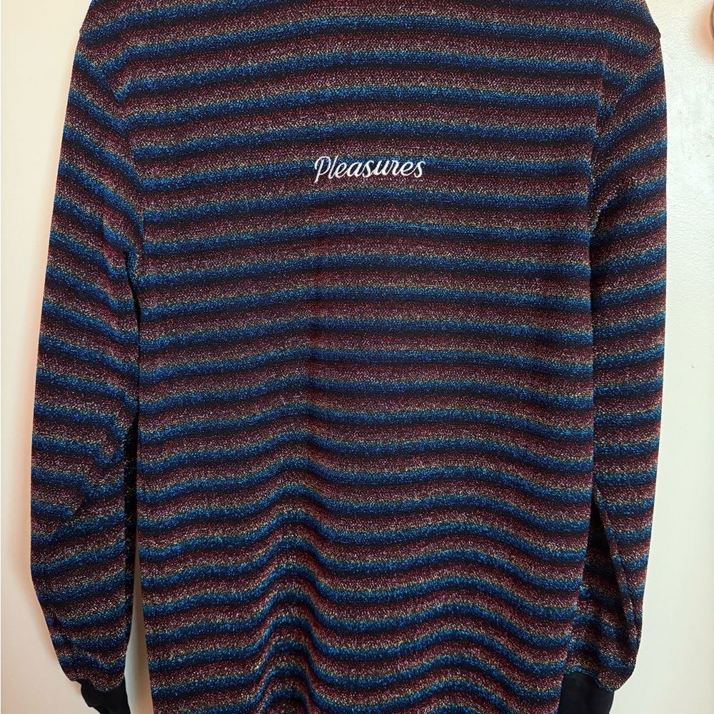 Multi-colors Long Sleeve Tee with Classic Stripes. Size S in excellent condition